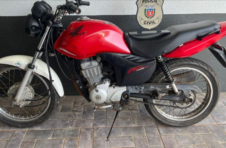 Homem é preso após Polícia Civil localizar moto furtada em Mangueirinha